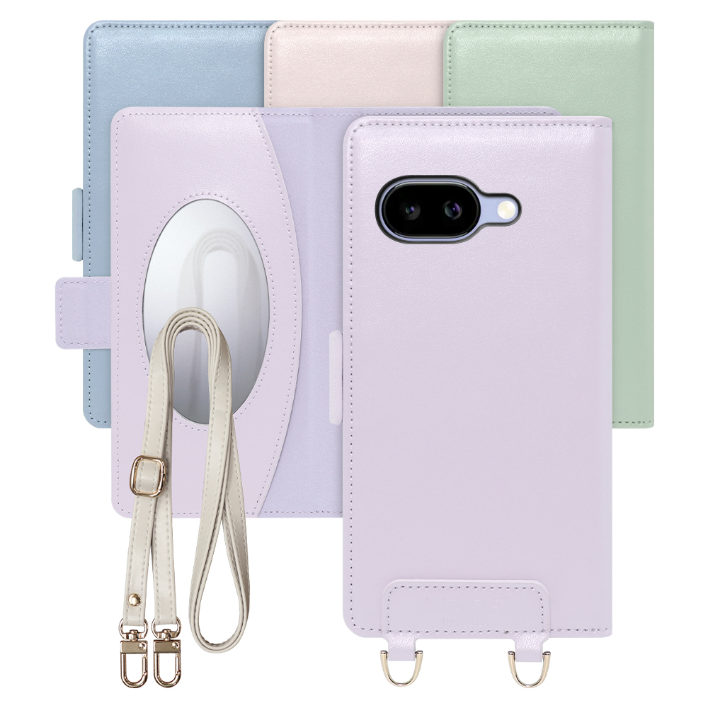 [ LOOF SWEET MIRROR Series ] Google Pixel 9a Google Pixel9a ピクセル9a スマホケース  ショルダー付き手帳型スマホケース ミラー付き カードポケット 本革 [ Google Pixel 9a ]