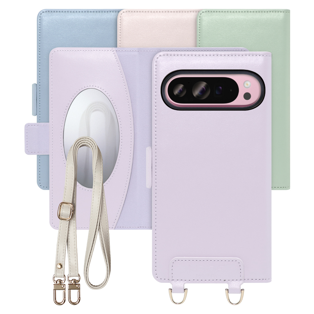 [ LOOF SWEET MIRROR Series ] Google Pixel 9 Pro XL Google Pixel9proxl ピクセル9プロXL スマホケース  ショルダー付き手帳型スマホケース ミラー付き カードポケット 本革 [ Google Pixel 9 Pro XL ]