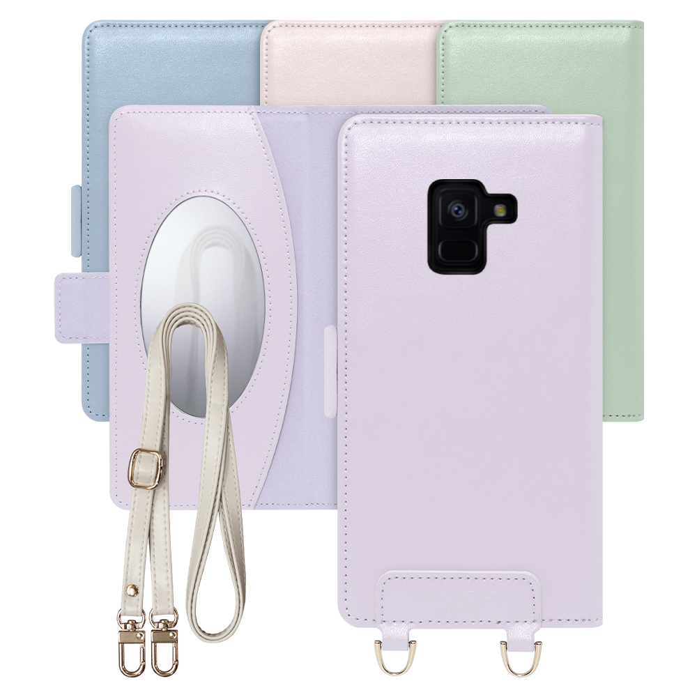 [ LOOF SWEET MIRROR Series ] Galaxy Feel2 SC-02L feel 2 フィール2 スマホケース  ショルダー付き手帳型スマホケース ミラー付き カードポケット 本革 [ Galaxy Feel2 ]