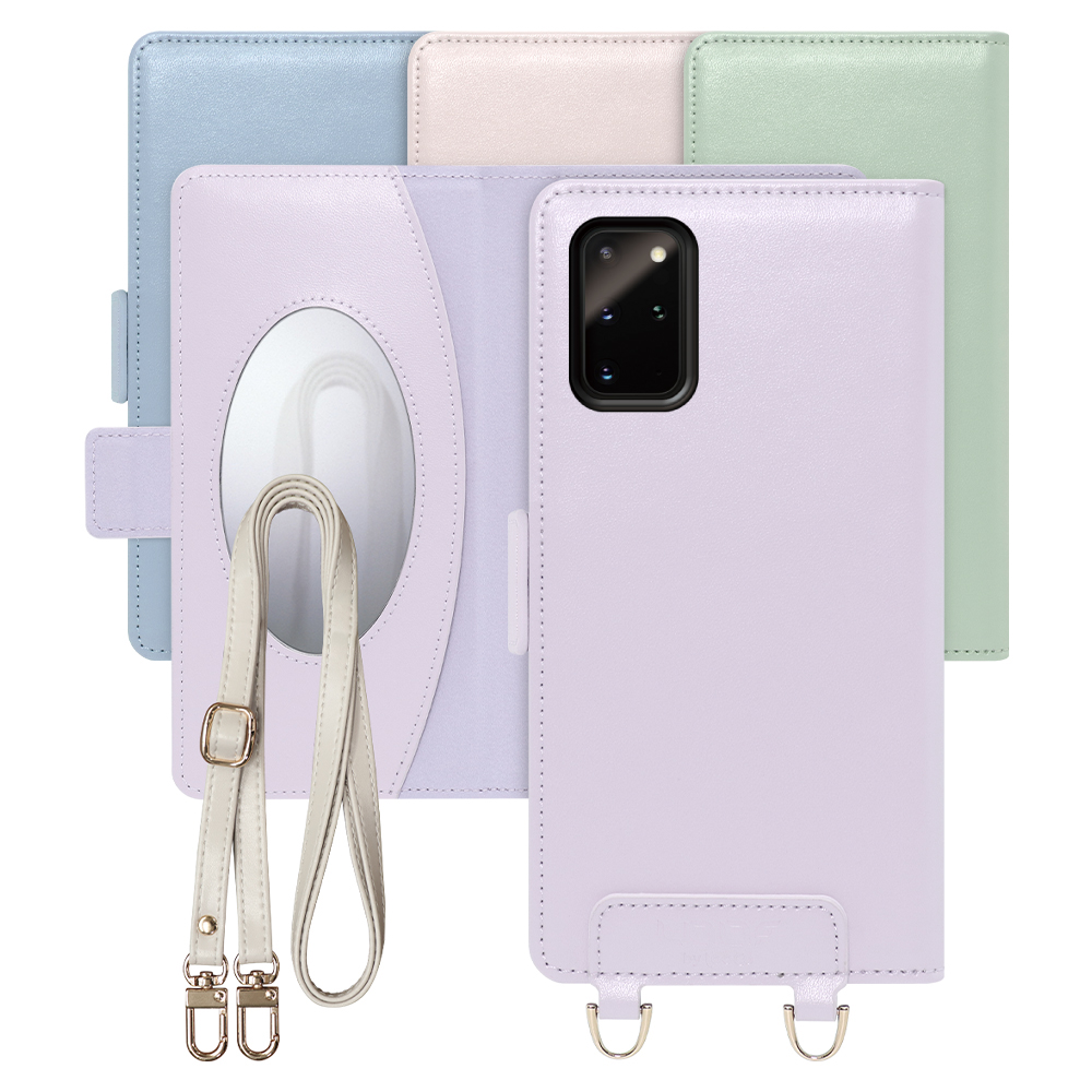 [ LOOF SWEET MIRROR Series ] Galaxy S20+ 5G SC-52A / SCG02 s20plus S20 plus s20プラス s20+5g s20plus5g スマホケース  ショルダー付き手帳型スマホケース ミラー付き カードポケット 本革 [ Galaxy S20+ 5G ]