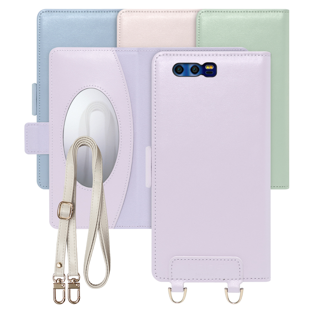 [ LOOF SWEET MIRROR Series ] HUAWEI honor9 STF-L09 honor 9 スマホケース  ショルダー付き手帳型スマホケース ミラー付き カードポケット 本革 [ HUAWEI honor9 ]