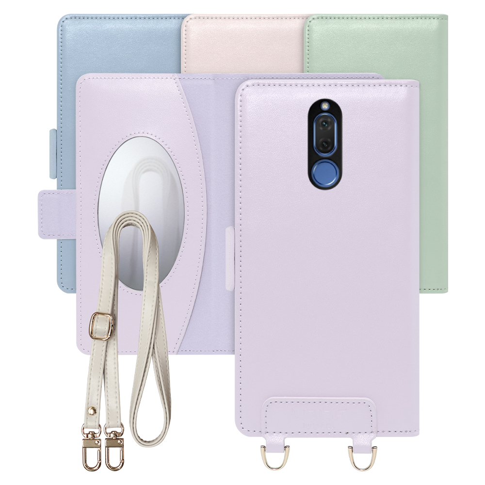 [ LOOF SWEET MIRROR Series ] HUAWEI Mate 10 lite RNE-L25 mate10lite mate 10lite mate10 lite スマホケース  ショルダー付き手帳型スマホケース ミラー付き カードポケット 本革 [ HUAWEI Mate 10 lite ]