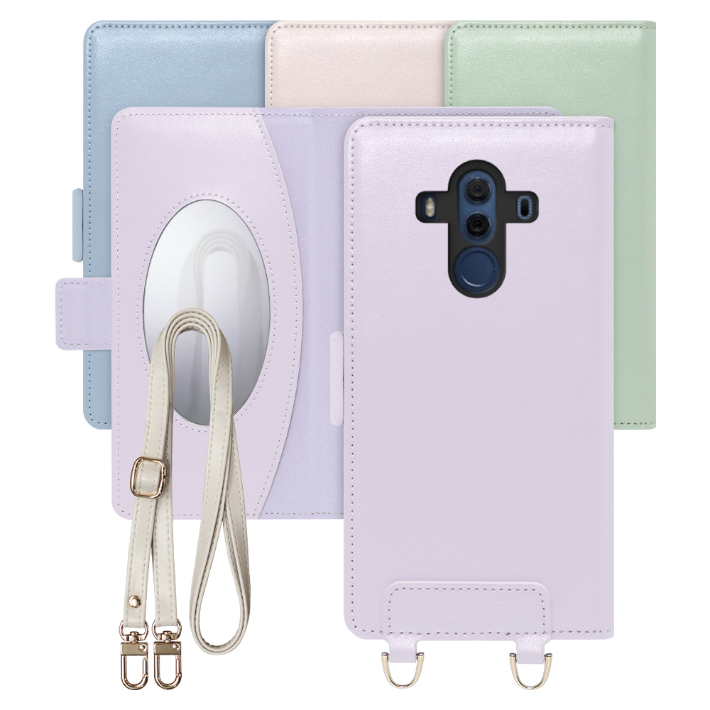 [ LOOF SWEET MIRROR Series ] HUAWEI Mate 10 Pro 703HW / BLA-L29 mate10pro mate 10pro mate10 pro スマホケース  ショルダー付き手帳型スマホケース ミラー付き カードポケット 本革 [ HUAWEI Mate 10 Pro ]