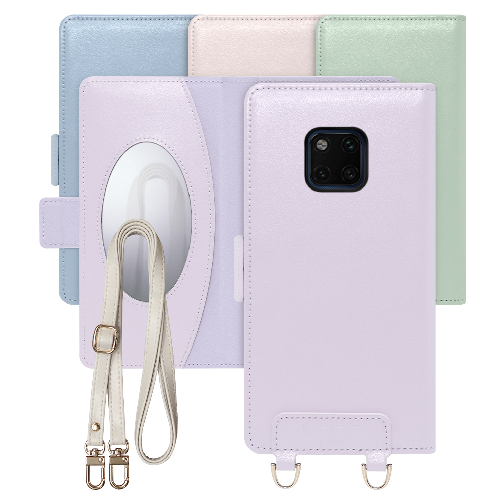 [ LOOF SWEET MIRROR Series ] HUAWEI Mate 20 Pro LYA-L29 mate20pro mate 20pro mate20 pro スマホケース  ショルダー付き手帳型スマホケース ミラー付き カードポケット 本革 [ HUAWEI Mate 20 Pro ]