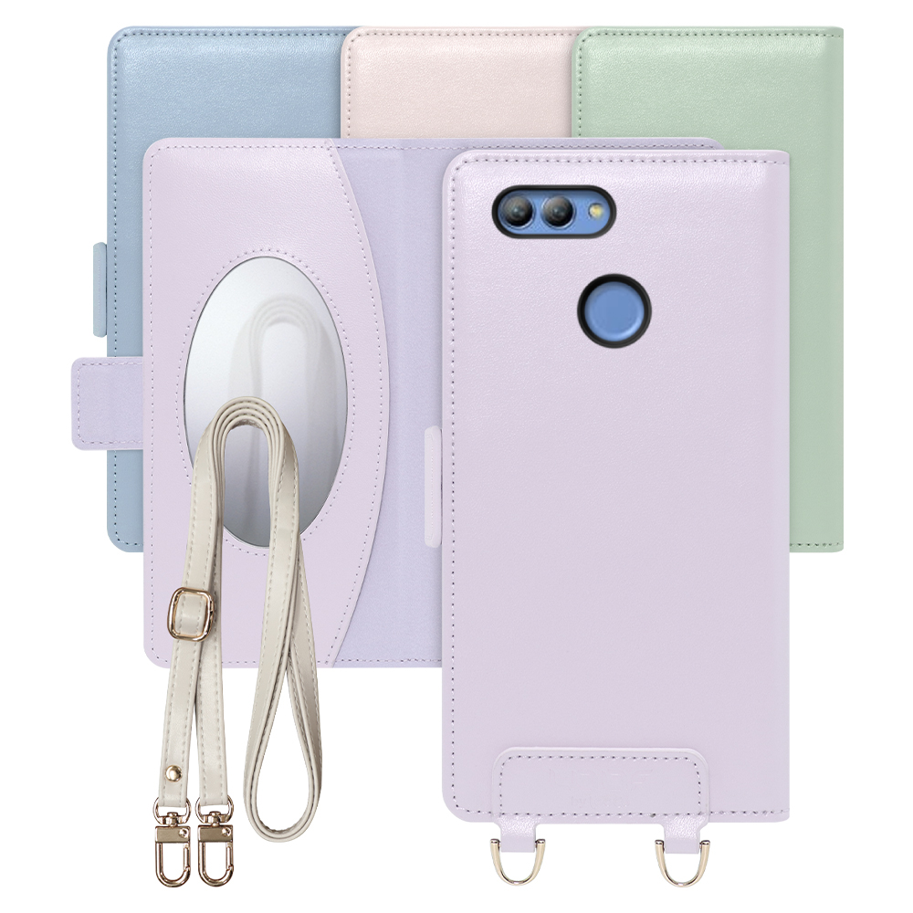 [ LOOF SWEET MIRROR Series ] HUAWEI nova 2 HMV31 nova2 スマホケース  ショルダー付き手帳型スマホケース ミラー付き カードポケット 本革 [ HUAWEI nova 2 ]