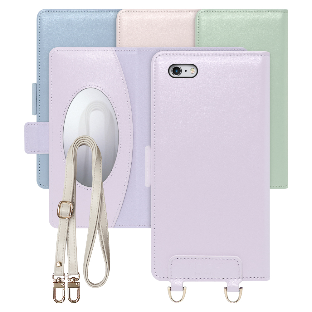 [ LOOF SWEET MIRROR Series ] iPhone 6 Plus / 6s Plus iphone6plus iphone6splus 6plus 6splus スマホケース  ショルダー付き手帳型スマホケース ミラー付き カードポケット 本革 [ iPhone 6 Plus / 6s Plus ]