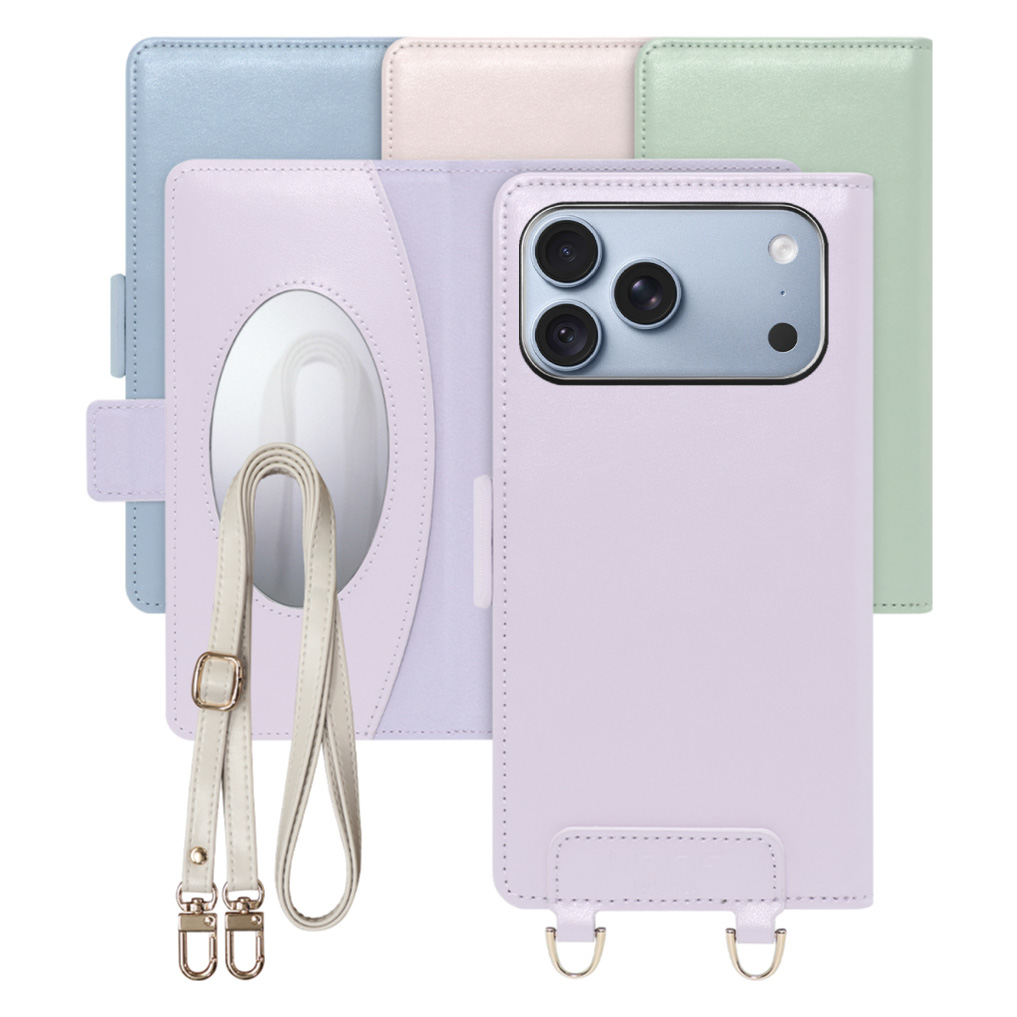 [ LOOF SWEET MIRROR ] iPhone 18 Pro Max iPhone18 Pro Max アイフォン18 プロ マックス スマホケース  ショルダー付き手帳型スマホケース ミラー付き カードポケット 本革 [ iPhone 18 Pro Max ]