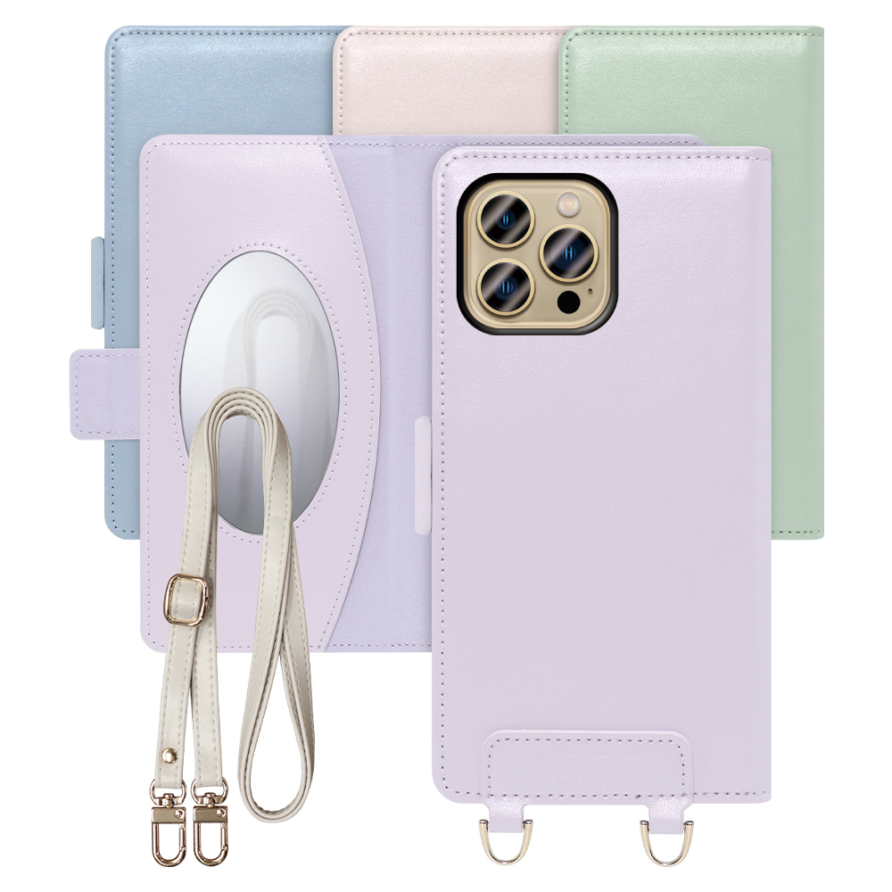 [ LOOF SWEET MIRROR Series ] iPhone 13 Pro Max iphone13promax 13promax promax プロマックス スマホケース  ショルダー付き手帳型スマホケース ミラー付き カードポケット 本革 [ iPhone 13 Pro Max ]