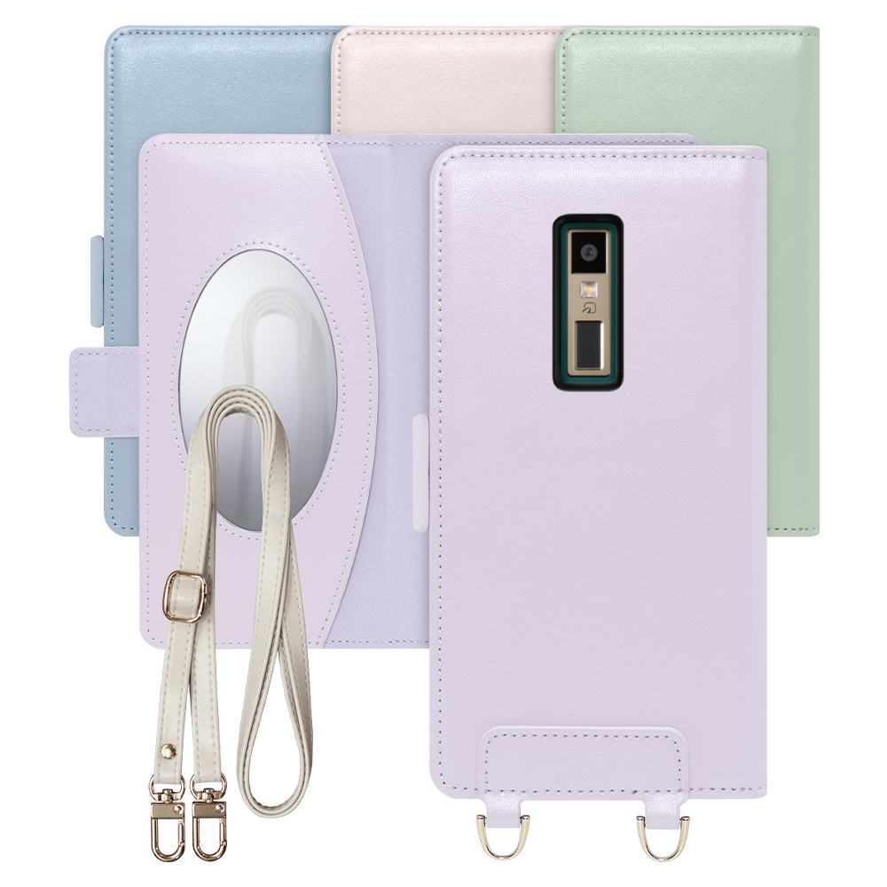 [ LOOF SWEET MIRROR Series ] KYOCERA URBANO V04 KYV45  urbanov04 アルバーノv04 スマホケース  ショルダー付き手帳型スマホケース ミラー付き カードポケット 本革 [ URBANO V04 / KYV45 ]