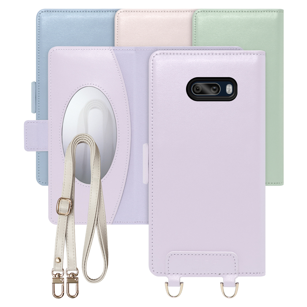 [ LOOF SWEET MIRROR Series ] LG G8X ThinQ g8xthinq スマホケース  ショルダー付き手帳型スマホケース ミラー付き カードポケット 本革 [ LG G8X ThinQ ]