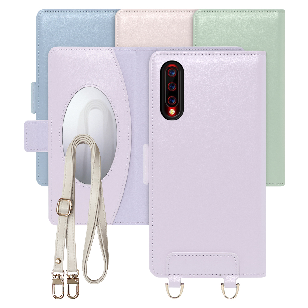 [ LOOF SWEET MIRROR Series ] UMIDIGI X  スマホケース  ショルダー付き手帳型スマホケース ミラー付き カードポケット 本革 [ UMIDIGI X ]