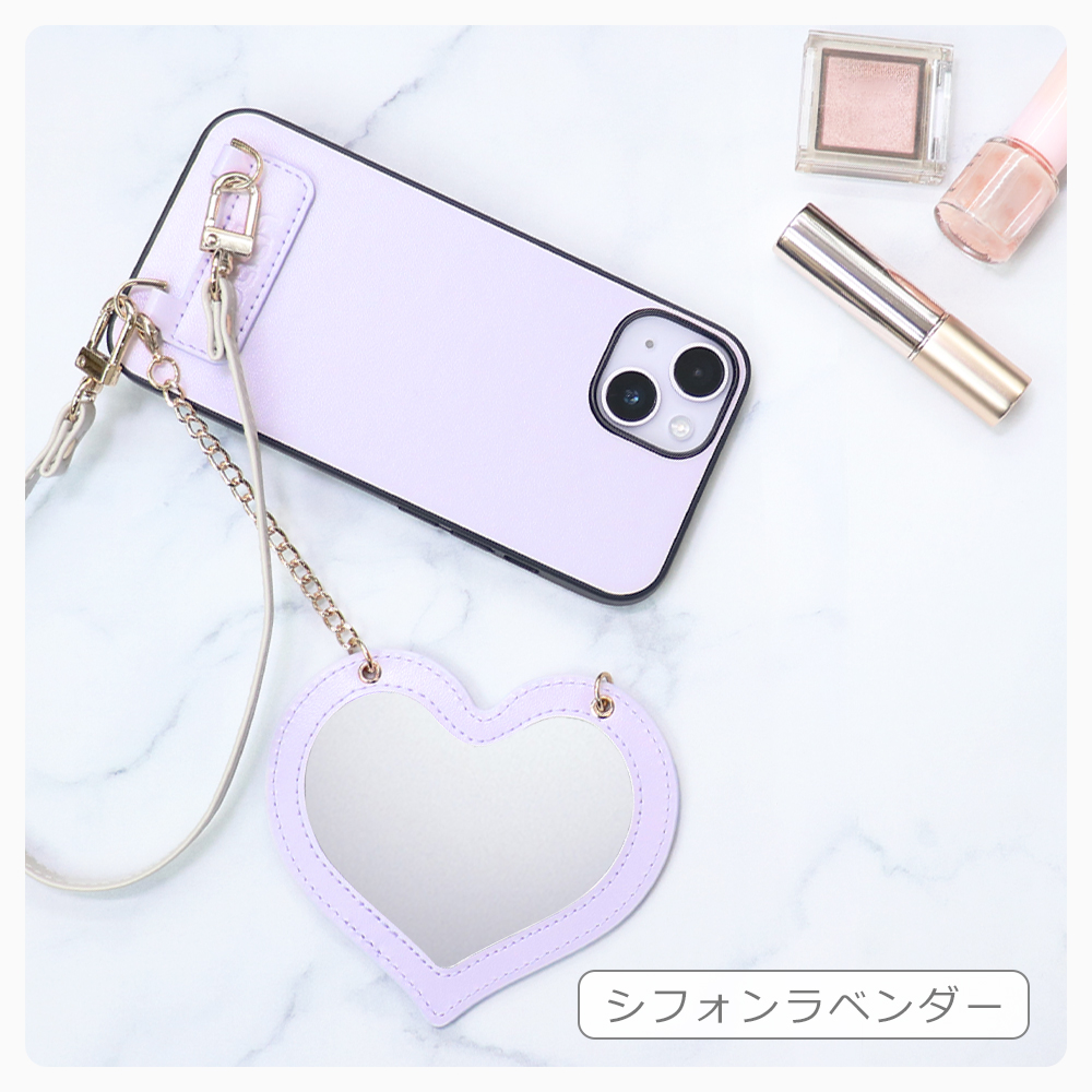 [ LOOF CHARM-SHELL Series ] Xiaomi Redmi Note 11 Pro 5G redminote11pro5g note11pro 11pro スマホケース  ハートのミラーチャーム付き シンプル 背面カバー スマホケース ストラップ付 本革 [ Redmi Note 11 Pro 5G ]