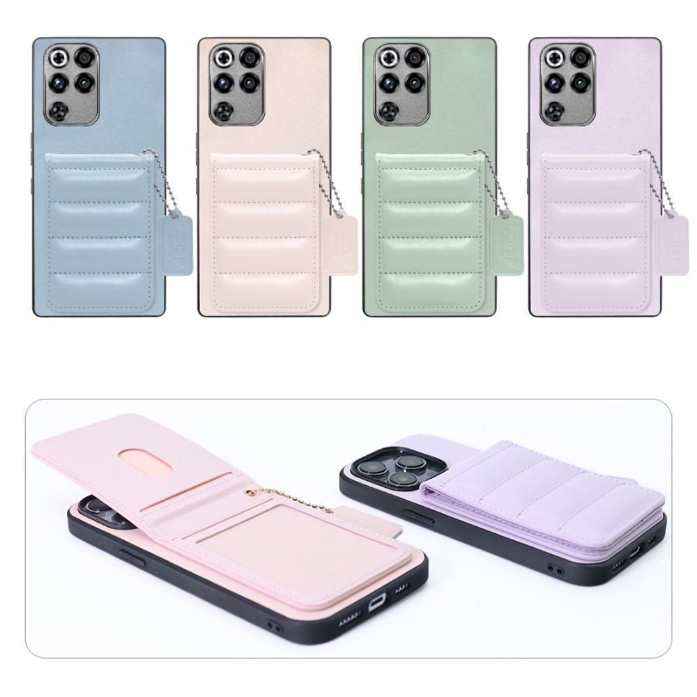 [ LOOF SWEET-SHELL CARD ] REDMAGIC 11 Pro NX809J ZTE nubia スマホケース キルティング加工のカードケース付き マグネット内蔵 カード収納 本革 レザータグ＆チェーン付き パステルカラー [ REDMAGIC 11 Pro ]