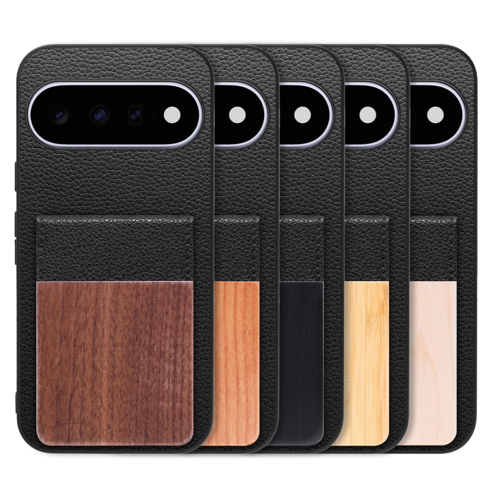 [ LOOF NATURE-SHELL ] Google Pixel 11  ケース 背面 カード収納 カード入れ カードポケット カバー スマホケース 天然木 本革 [ Google Pixel 11 ]