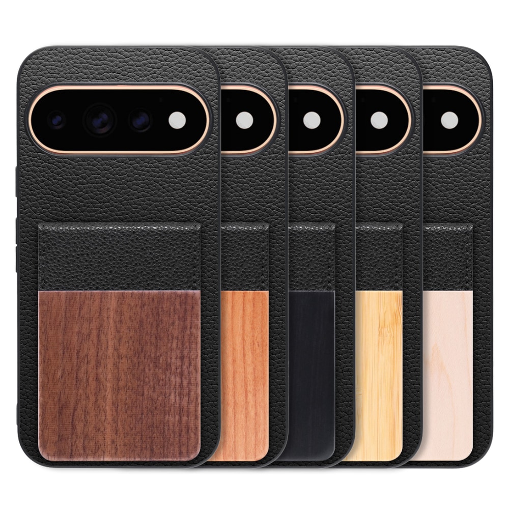 [ LOOF NATURE-SHELL ] Google Pixel 11 Pro  ケース 背面 カード収納 カード入れ カードポケット カバー スマホケース 天然木 本革 [ Google Pixel 11 Pro ]