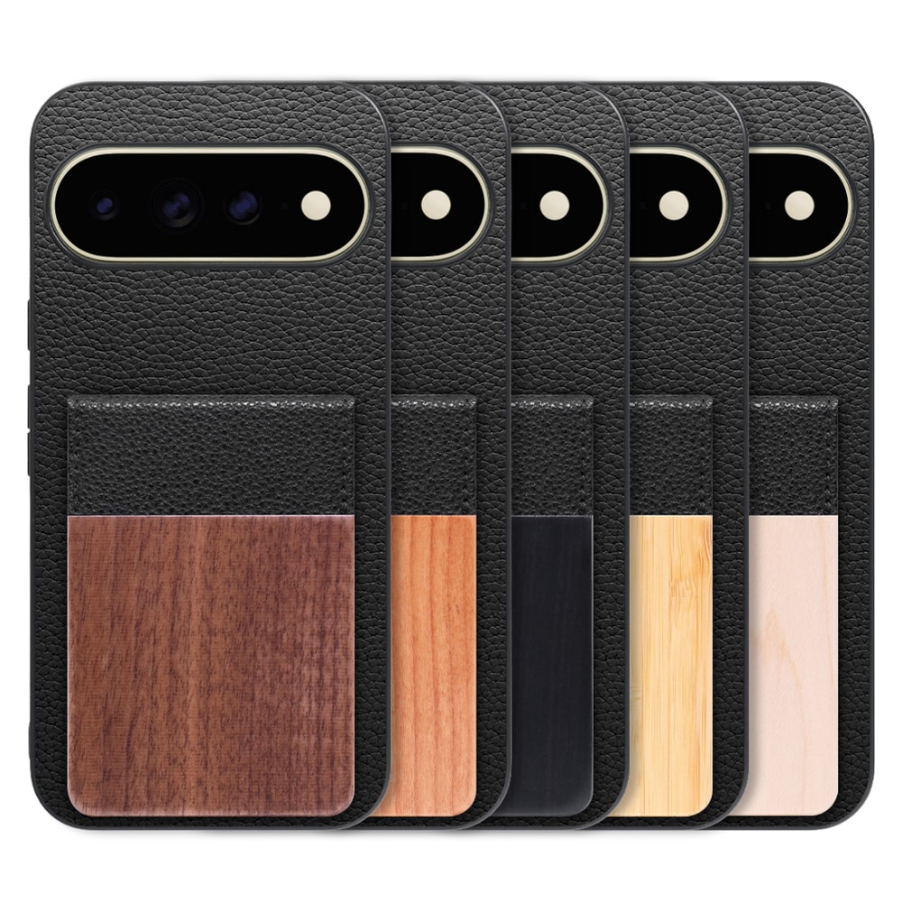 [ LOOF NATURE-SHELL ] Google Pixel 11 Pro XL  ケース 背面 カード収納 カード入れ カードポケット カバー スマホケース 天然木 本革 [ Google Pixel 11 Pro XL ]