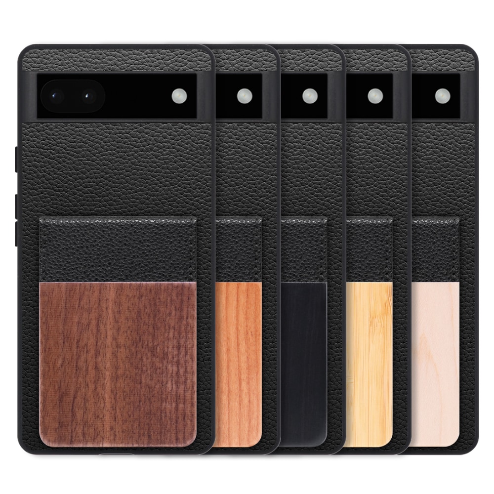 [ LOOF NATURE-SHELL ] Google Pixel 6a googlepixel6a pixel6a ケース 背面 カード収納 カード入れ カードポケット カバー スマホケース 天然木 本革 [ Google Pixel 6a ]