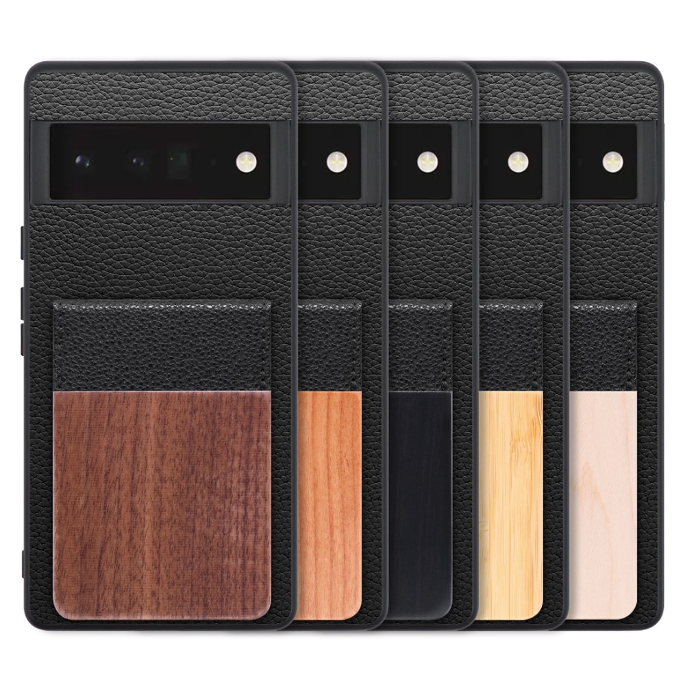 [ LOOF NATURE-SHELL ] Google Pixel 6 Pro Googlepixel6pro 6pro プロ ピクセル6pro ケース 背面 カード収納 カード入れ カードポケット カバー スマホケース 天然木 本革 [ Google Pixel 6 Pro ]