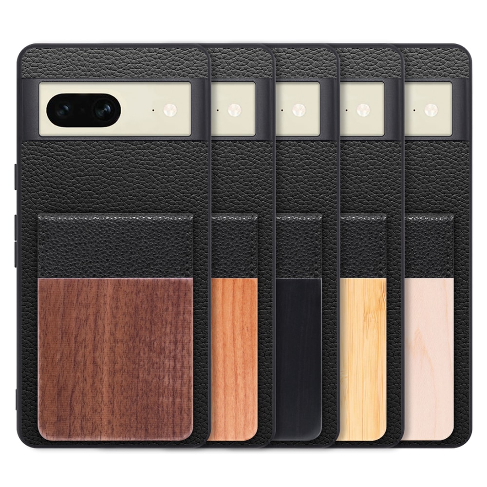 [ LOOF NATURE-SHELL ] Google pixel 7 googlepixel7 pixel7 ピクセル7 ケース 背面 カード収納 カード入れ カードポケット カバー スマホケース 天然木 本革 [ Google Pixel 7 ]