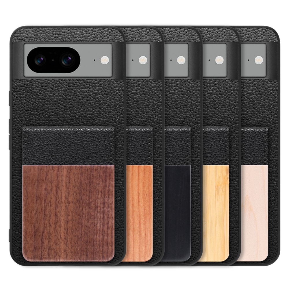 [ LOOF NATURE-SHELL ] Google pixel 8 googlepixel8 Pixel8 ピクセル8 ケース 背面 カード収納 カード入れ カードポケット カバー スマホケース 天然木 本革 [ Google Pixel 8 ]