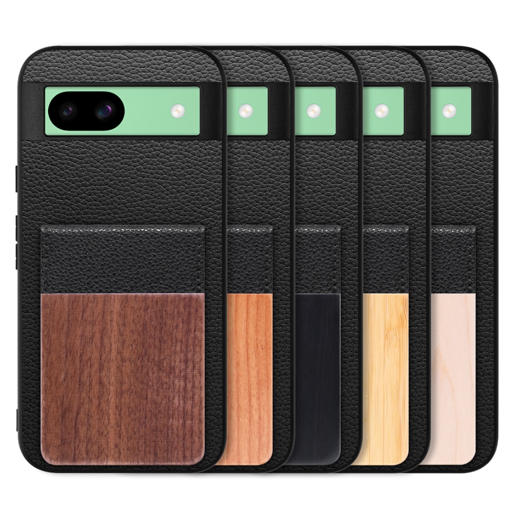 [ LOOF NATURE-SHELL ] Google Pixel 8a googlepixel8a Pixel8a ピクセル8a ケース 背面 カード収納 カード入れ カードポケット カバー スマホケース 天然木 本革 [ Google Pixel 8a ]