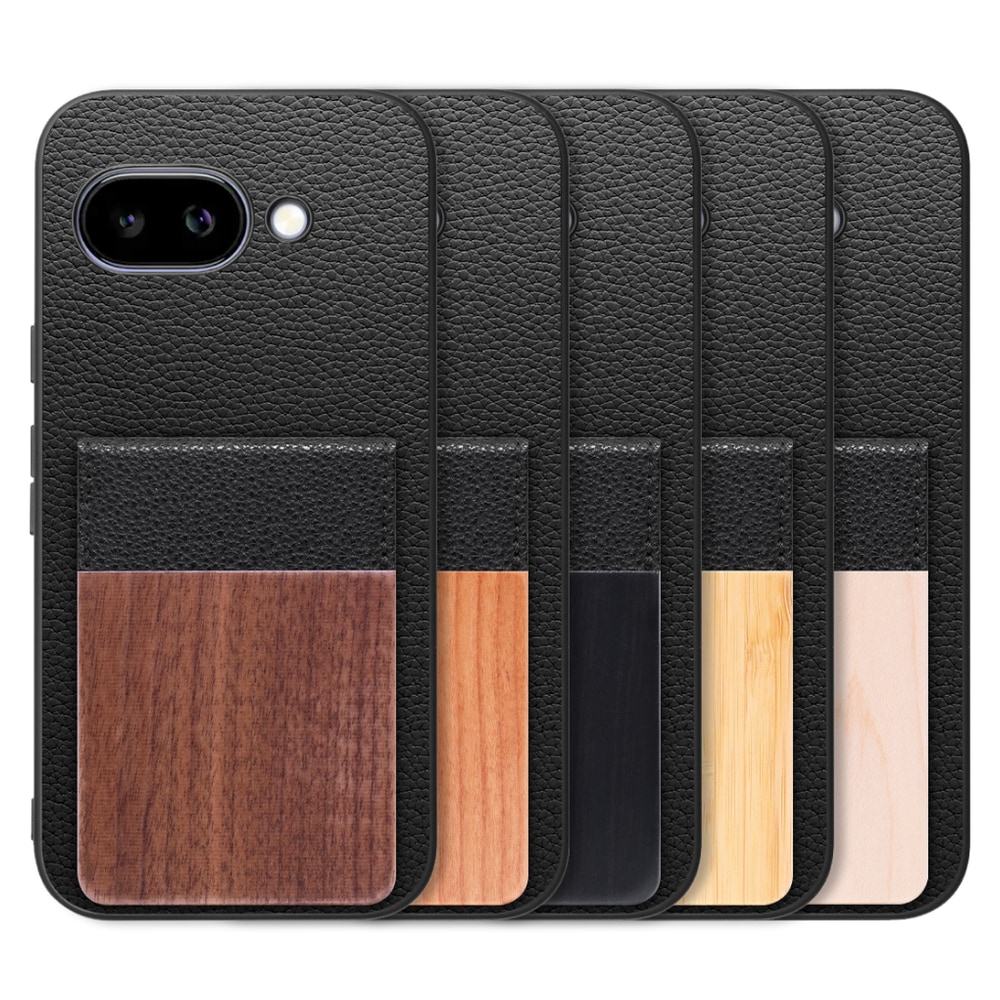 [ LOOF NATURE-SHELL ] Google Pixel 9a Google Pixel9a ピクセル9a ケース 背面 カード収納 カード入れ カードポケット カバー スマホケース 天然木 本革 [ Google Pixel 9a ]