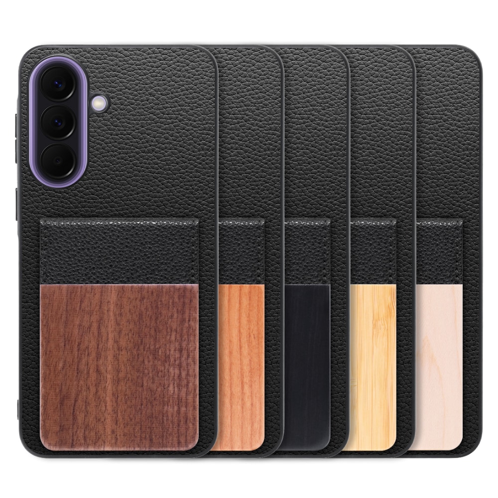 [ LOOF NATURE-SHELL ] Galaxy A57 5G SC-54G SCG39 SM-A576Z SM-A576C ケース 背面 カード収納 カード入れ カードポケット カバー スマホケース 天然木 本革 [ Galaxy A57 5G ]