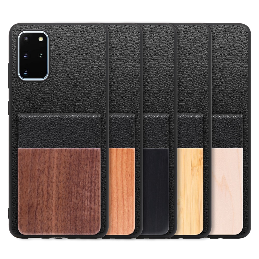 [ LOOF NATURE-SHELL ] Galaxy S20+ 5G SC-52A / SCG02 s20plus S20 plus s20プラス s20+5g s20plus5g ケース 背面 カード収納 カード入れ カードポケット カバー スマホケース 天然木 本革 [ Galaxy S20+ 5G ]