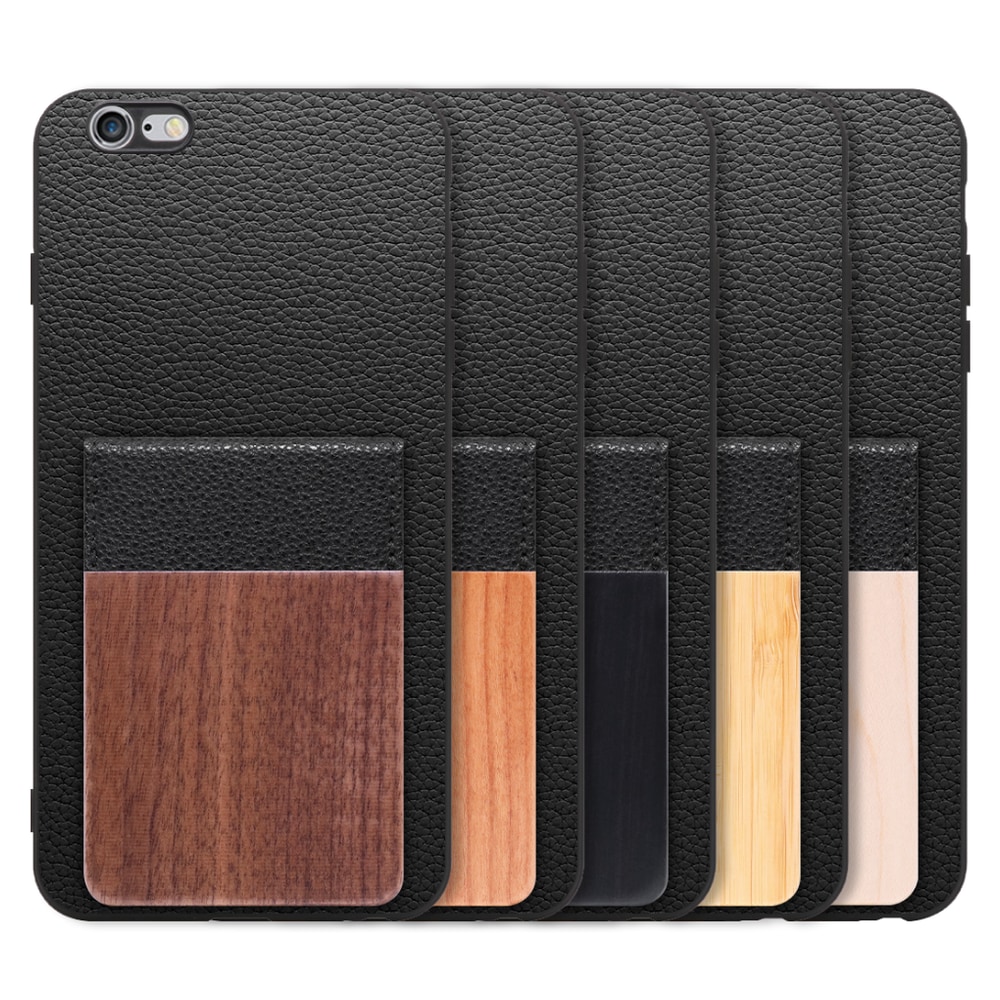 [ LOOF NATURE-SHELL ] iPhone 6 Plus / 6s Plus iphone6plus iphone6splus 6plus 6splus ケース 背面 カード収納 カード入れ カードポケット カバー スマホケース 天然木 本革 [ iPhone 6 Plus / 6s Plus ]