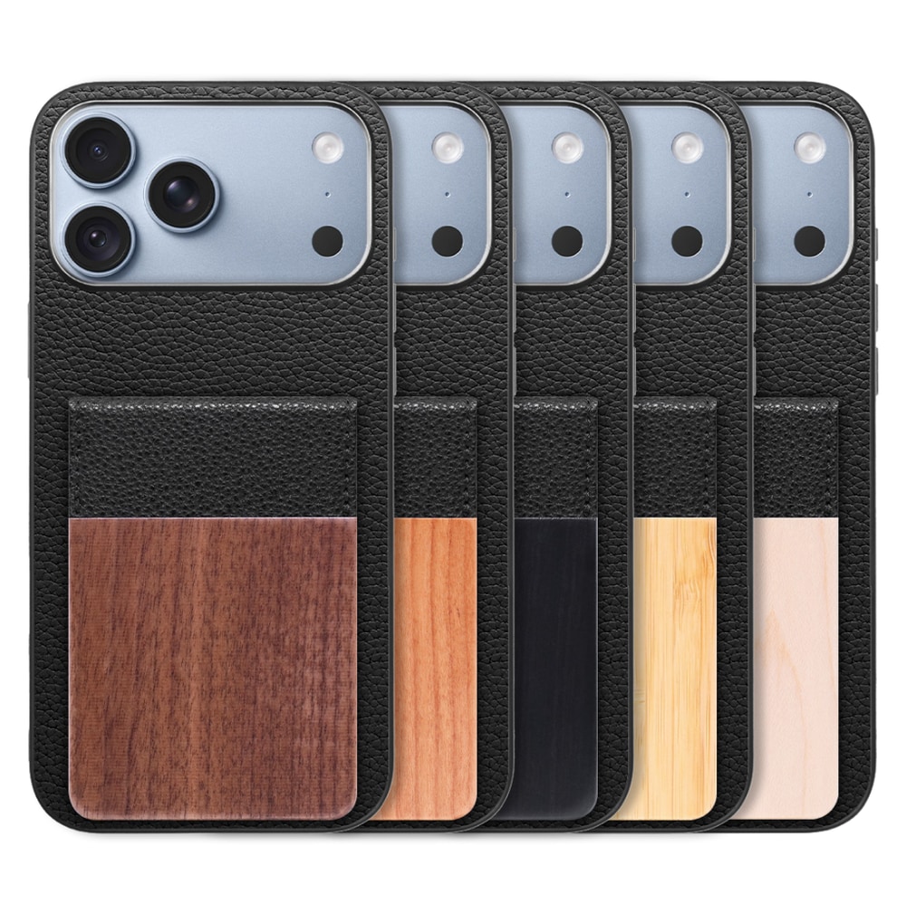 [ LOOF NATURE-SHELL ] iPhone 18 Pro Max iPhone18 Pro Max アイフォン18 プロ マックス ケース 背面 カード収納 カード入れ カードポケット カバー スマホケース 天然木 本革 [ iPhone 18 Pro Max ]
