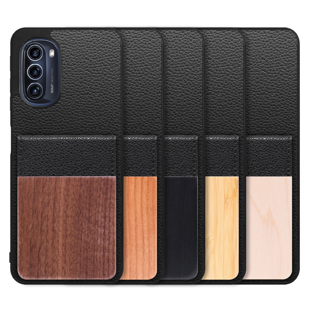 [ LOOF NATURE-SHELL ] moto g52j 5G motog52j5g motog52j ケース 背面 カード収納 カード入れ カードポケット カバー スマホケース 天然木 本革 [ moto g52j 5G ]
