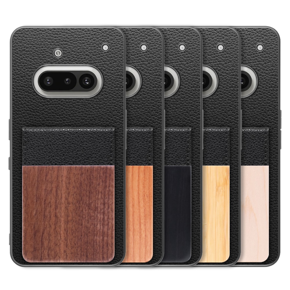 [ LOOF NATURE-SHELL ] Nothing Phone (3a) Phone 3a ケース 背面 カード収納 カード入れ カードポケット カバー スマホケース 天然木 本革 [ Nothing Phone (3a) ]