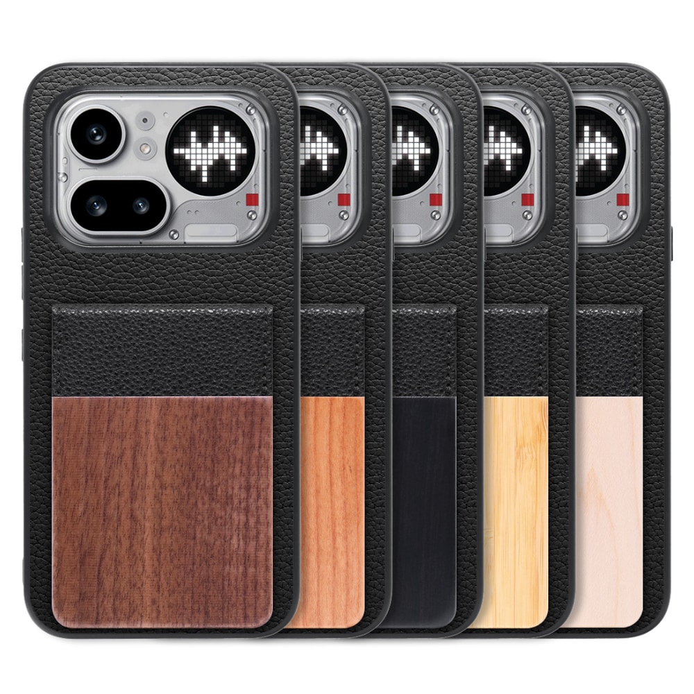 [ LOOF NATURE-SHELL ] Nothing Phone (4a) Pro A069P ケース 背面 カード収納 カード入れ カードポケット カバー スマホケース 天然木 本革 [ Nothing Phone (4a) Pro ]