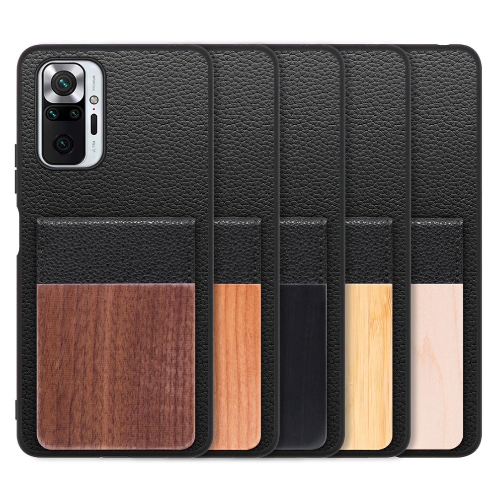 [ LOOF NATURE-SHELL ] Xiaomi Redmi Note 10 Pro redminote10pro note10pro redminote 10pro ケース 背面 カード収納 カード入れ カードポケット カバー スマホケース 天然木 本革 [ Redmi Note 10 Pro ]