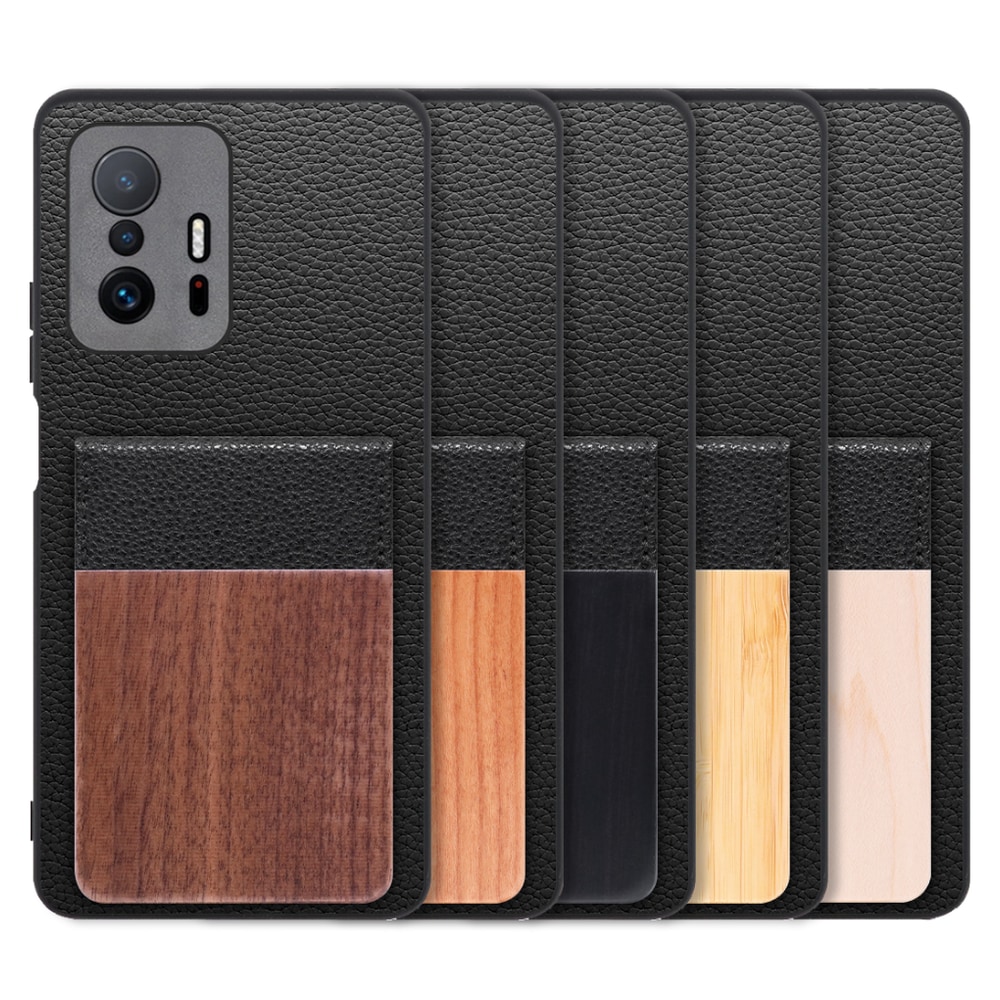 [ LOOF NATURE-SHELL ] Xiaomi 11T / 11T Pro xiaomi11t xiaomi11tpro 11tpro ケース 背面 カード収納 カード入れ カードポケット カバー スマホケース 天然木 本革 [ Xiaomi 11T / 11T Pro ]