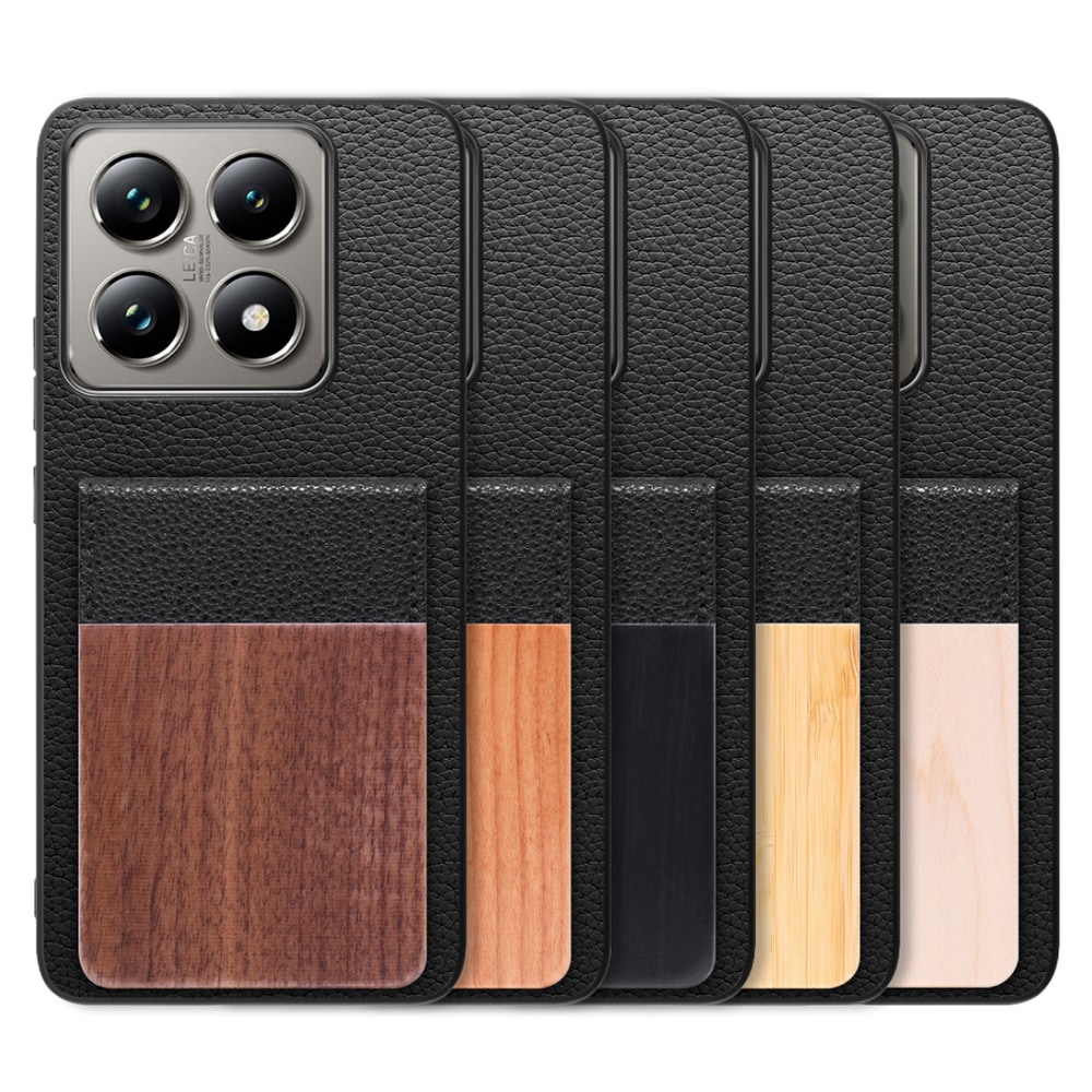 [ LOOF NATURE-SHELL ] Xiaomi 14T Pro  14TPro ケース 背面 カード収納 カード入れ カードポケット カバー スマホケース 天然木 本革 [ Xiaomi 14T Pro  ]