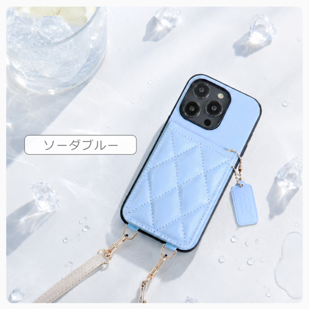 [ LOOF SWEET-SHELL SHOULDER  ] motorola edge 50 pro / 50s pro  スマホケース キルティング加工のカードケース付き ロングストラップ付き マグネット内蔵 カード収納 本革 [ motorola edge 50 pro / 50s pro ]