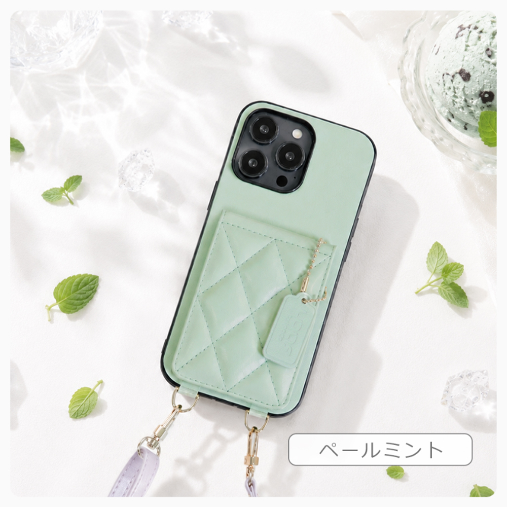 [ LOOF SWEET-SHELL SHOULDER  ] motorola edge 50 pro / 50s pro  スマホケース キルティング加工のカードケース付き ロングストラップ付き マグネット内蔵 カード収納 本革 [ motorola edge 50 pro / 50s pro ]