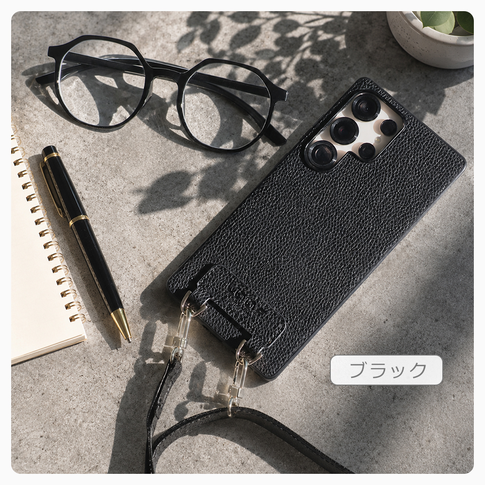 [ LOOF LUXURY-SHELL SHOULDER ] Xperia 10 VI  ショルダーストラップ付き シンプルでスマート 本革 シェル型ケース ショルダー ストラップ スマホショルダー [ Xperia 10 VI ]