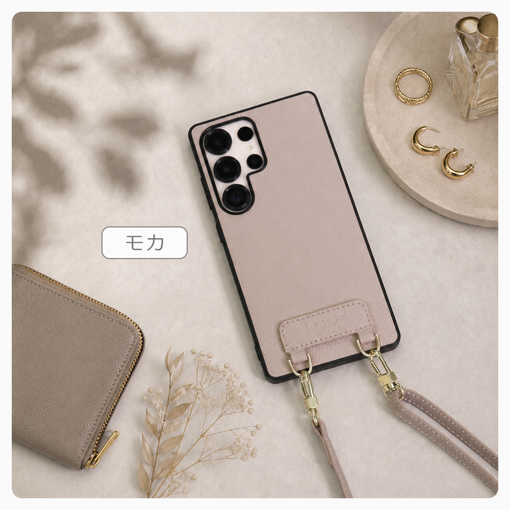 [ LOOF LUXURY-SHELL SHOULDER ] Xperia 10 VI  ショルダーストラップ付き シンプルでスマート 本革 シェル型ケース ショルダー ストラップ スマホショルダー [ Xperia 10 VI ]