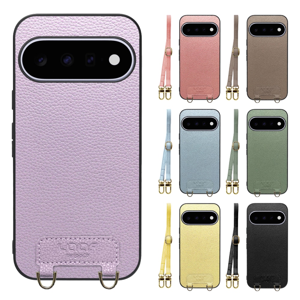 [ LOOF LUXURY-SHELL SHOULDER ] Google Pixel 11  ショルダーストラップ付き シンプルでスマート 本革 シェル型ケース ショルダー ストラップ スマホショルダー [ Google Pixel 11 ]