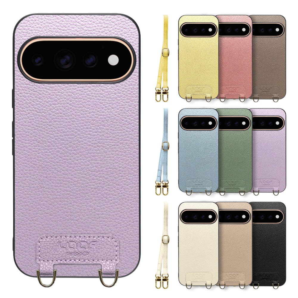 [ LOOF LUXURY-SHELL SHOULDER ] Google Pixel 11 Pro  ショルダーストラップ付き シンプルでスマート 本革 シェル型ケース ショルダー ストラップ スマホショルダー [ Google Pixel 11 Pro ]