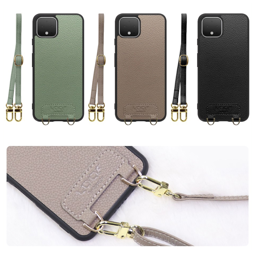 [ LOOF LUXURY-SHELL SHOULDER ] Google Pixel 4 googlepixel pixel4xl ピクセル4 ショルダーストラップ付き シンプルでスマート 本革 シェル型ケース ショルダー ストラップ スマホショルダー [ Google Pixel 4 ]