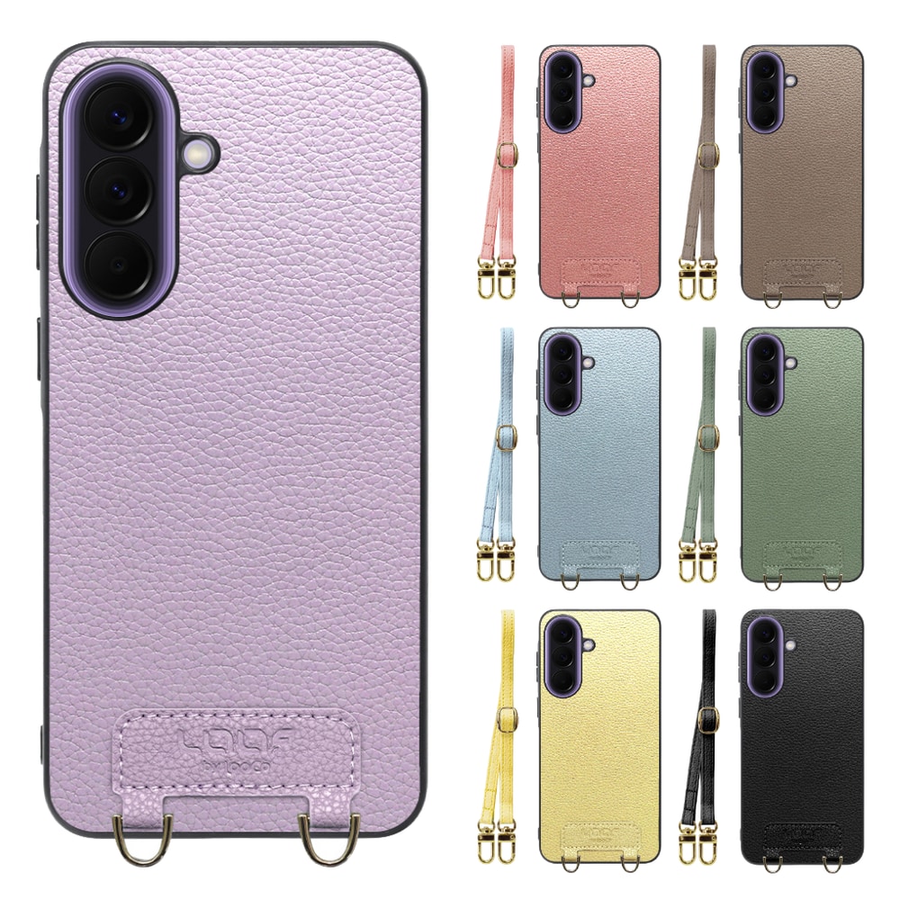 [ LOOF LUXURY-SHELL SHOULDER ] Galaxy A57 5G SC-54G SCG39 SM-A576Z SM-A576C ショルダーストラップ付き シンプルでスマート 本革 シェル型ケース ショルダー ストラップ スマホショルダー [ Galaxy A57 5G ]