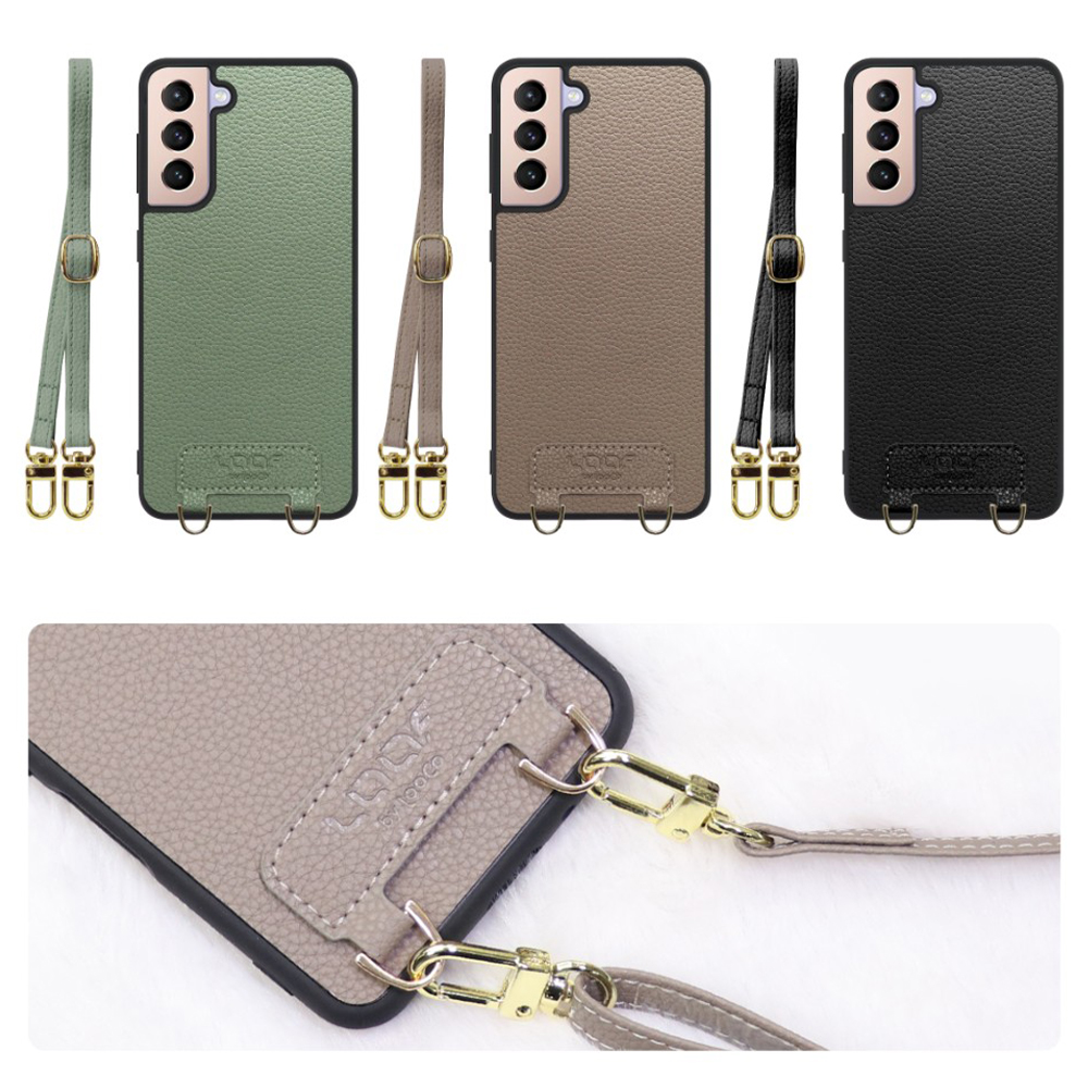 [ LOOF LUXURY-SHELL SHOULDER ] Galaxy S21+ 5G SCG10 s21plus s21 plus s21plus5g s21+5g ショルダーストラップ付き シンプルでスマート 本革 シェル型ケース ショルダー ストラップ スマホショルダー [ Galaxy S21+ 5G ]