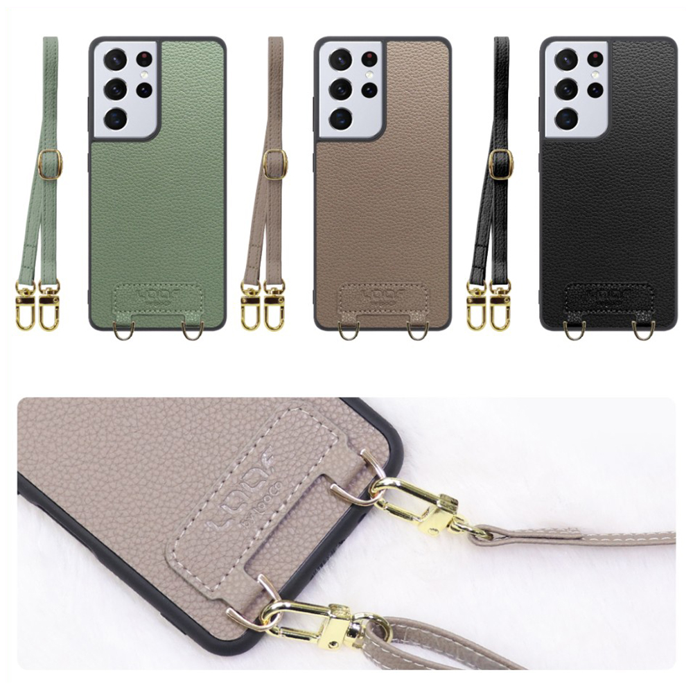[ LOOF LUXURY-SHELL SHOULDER ] Galaxy S21 Ultra 5G SC-52B s21ultra5g s21ultra ショルダーストラップ付き シンプルでスマート 本革 シェル型ケース ショルダー ストラップ スマホショルダー [ Galaxy S21 Ultra 5G ]