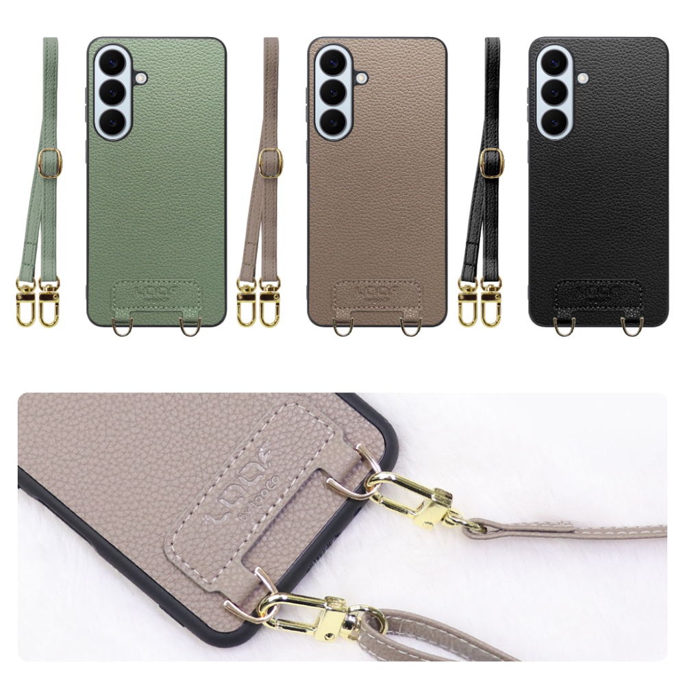 [ LOOF LUXURY-SHELL SHOULDER ] Galaxy S26+ Samsung SC-52G ショルダーストラップ付き シンプルでスマート 本革 シェル型ケース ショルダー ストラップ スマホショルダー [ Galaxy S26+ ]