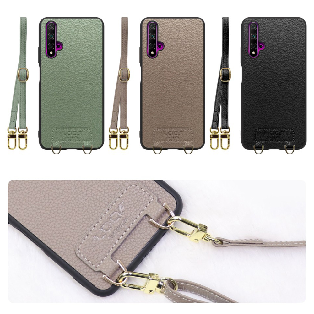 [ LOOF LUXURY-SHELL SHOULDER ] HUAWEI nova 5T nova5t ショルダーストラップ付き シンプルでスマート 本革 シェル型ケース ショルダー ストラップ スマホショルダー [ HUAWEI nova 5T ]
