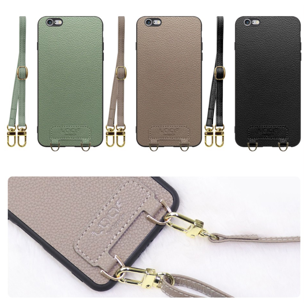 [ LOOF LUXURY-SHELL SHOULDER ] iPhone 6 Plus / 6s Plus iphone6plus iphone6splus 6plus 6splus ショルダーストラップ付き シンプルでスマート 本革 シェル型ケース ショルダー ストラップ スマホショルダー [ iPhone 6 Plus / 6s Plus ]