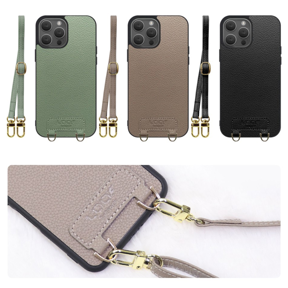 [ LOOF LUXURY-SHELL SHOULDER ] iPhone 14 Pro iphone14pro 14pro プロ ショルダーストラップ付き シンプルでスマート 本革 シェル型ケース ショルダー ストラップ スマホショルダー [ iPhone 14 Pro ]